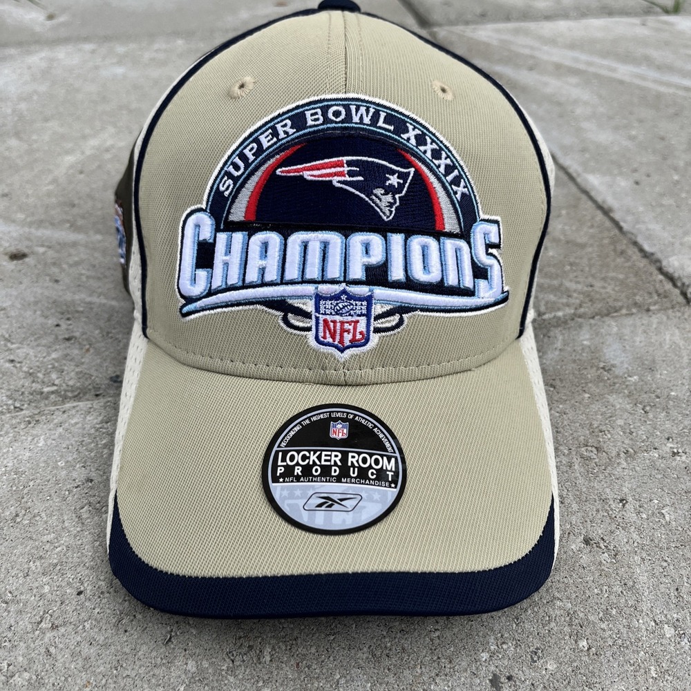 NFL New England Patriots Superbowl XXXIX Reebok Cap Locker Room New Tag 1sz. ft
